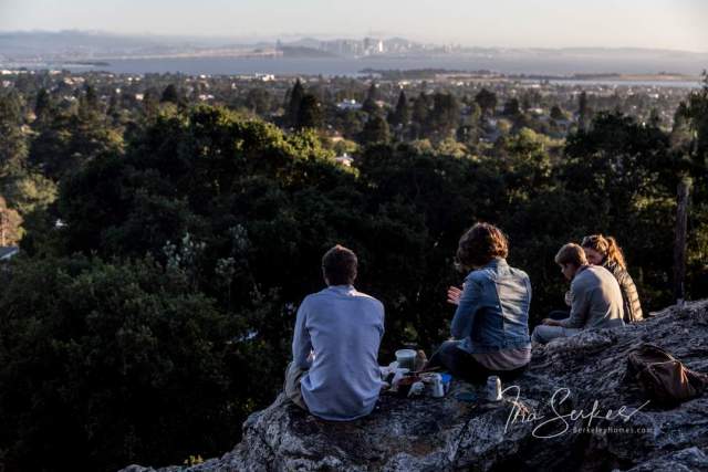 Indian Rock Park People Watching Sunse